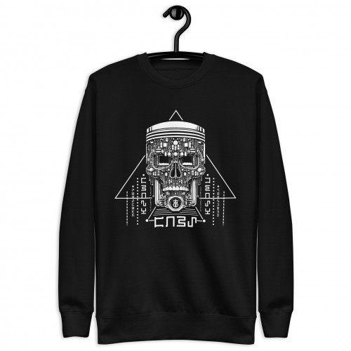 Buy a warm sweatshirt with a piston skull (Crazy Cars)